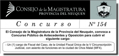Provincia de Neuquén - Concurso Público de Antecedentes y Oposición