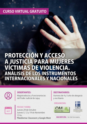 Oficina de la Mujer dicta curso virtual sobre Violencia de Género a alumnos de la Universidad Católica de Santiago del Estero