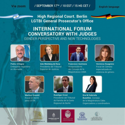 International Forum Conversatory with Judges Gender Perspective an New Technologies