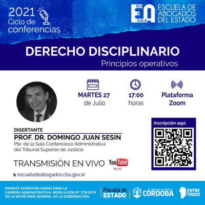 Conferencia &quot;Derecho Disciplinario. Principios Operativos&quot;