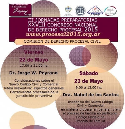 XXVIII Congreso Nacional de Derecho Procesal - Hoy comienzan las III Jornadas Preparatorias