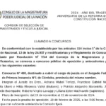 LLAMADOS A CONCURSO N° 490, 514, 515, 516 Y 517 – COMISIÓN DE SELECCIÓN DE MAGISTRADOS Y ESCUELA JUDICIAL – CONSEJO DE LA MAGISTRATURA DEL PODER JUDICIAL DE LA NACIÓN