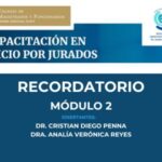 RECORDATORIO: CAPACITACIÓN EN JUICIO POR JURADOS