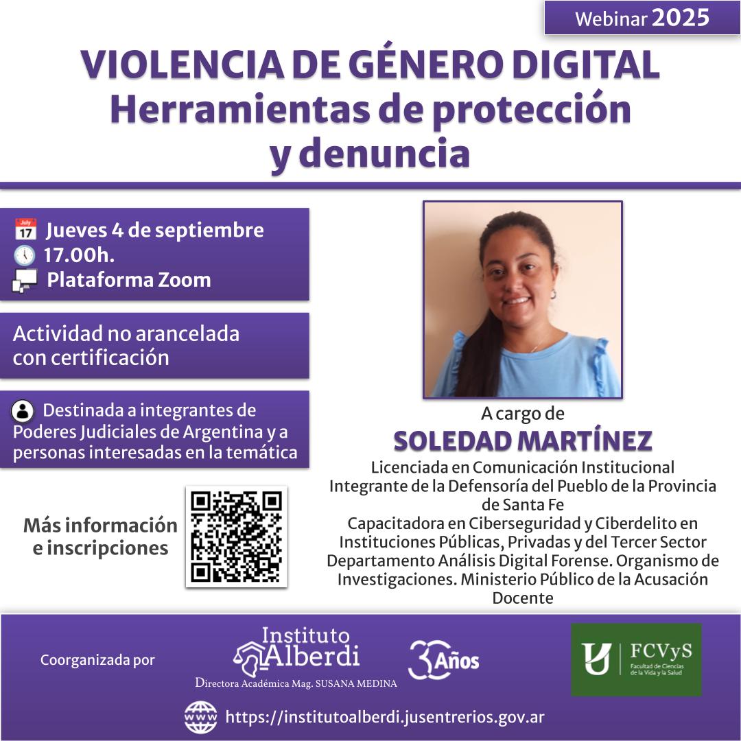 Webinar VIOLENCIA DE GÉNERO DIGITAL – Poder Judicial
