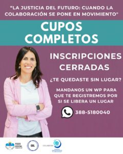 MELINA JAJAMOVICH EN JUJUY: INSCRIPCIONES CERRADAS PARA LA CAPACITACIÓN DEL 29 DE ABRIL